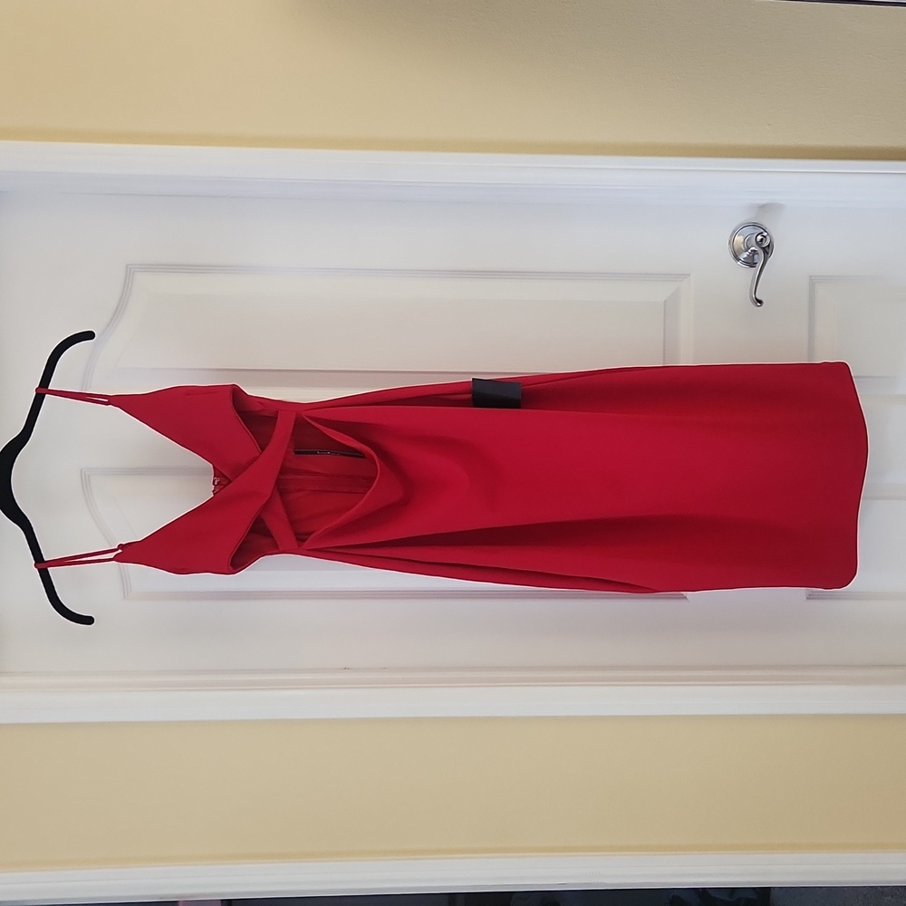 Lulu's Cross Your Heart Surplice Cutout Bodycon Dress - Picture 3 of 8